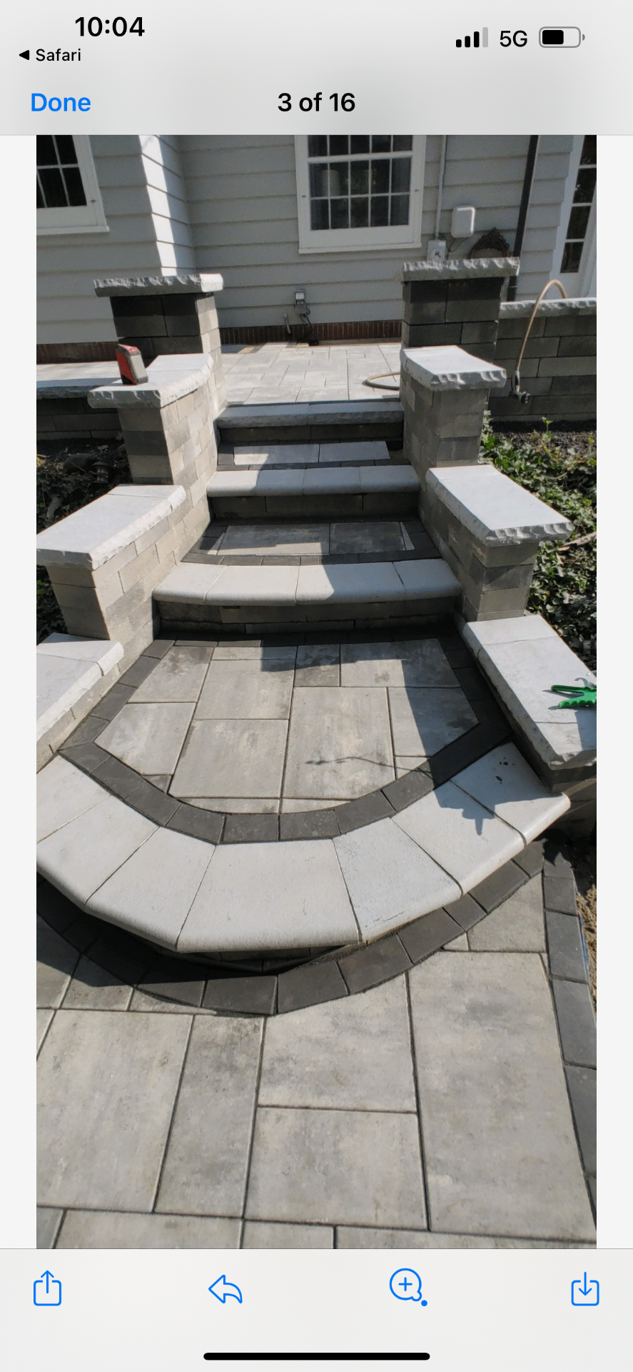 Retaining Walls, Steps & Seating Benches project example